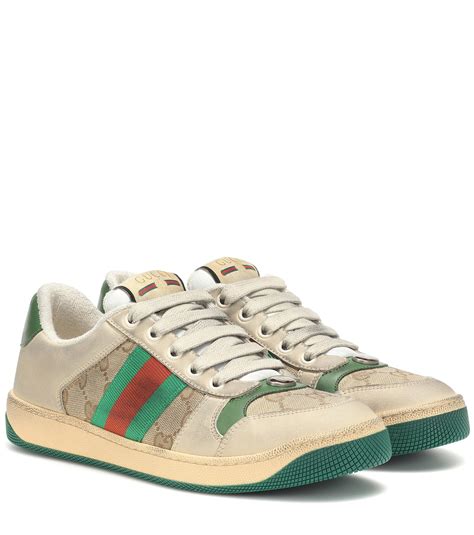 calzini gucci beige|gucci beige leather sneakers.